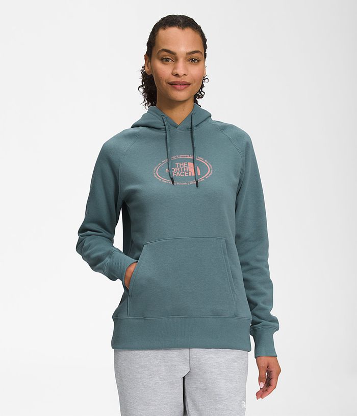 The North Face Hoodie Novelty Graphic Blue - Womens - Thailand WXJFU-8021